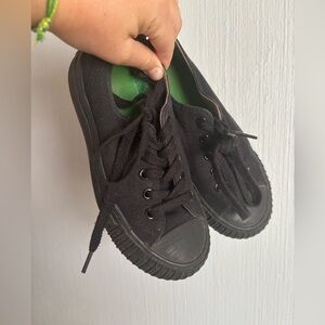 PF Flyers Kids Center Lo Black Sneakers Shoes